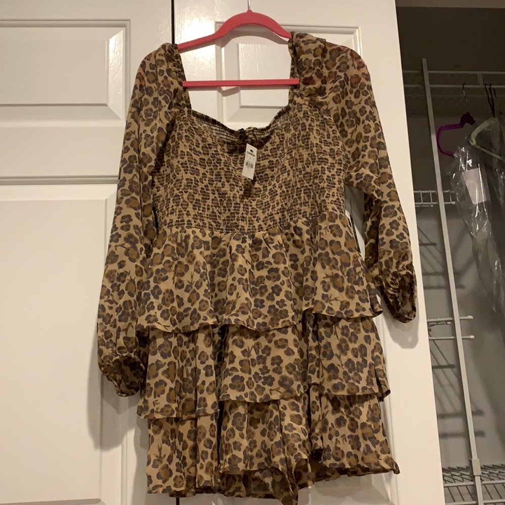 COPY - Express leopard print romper